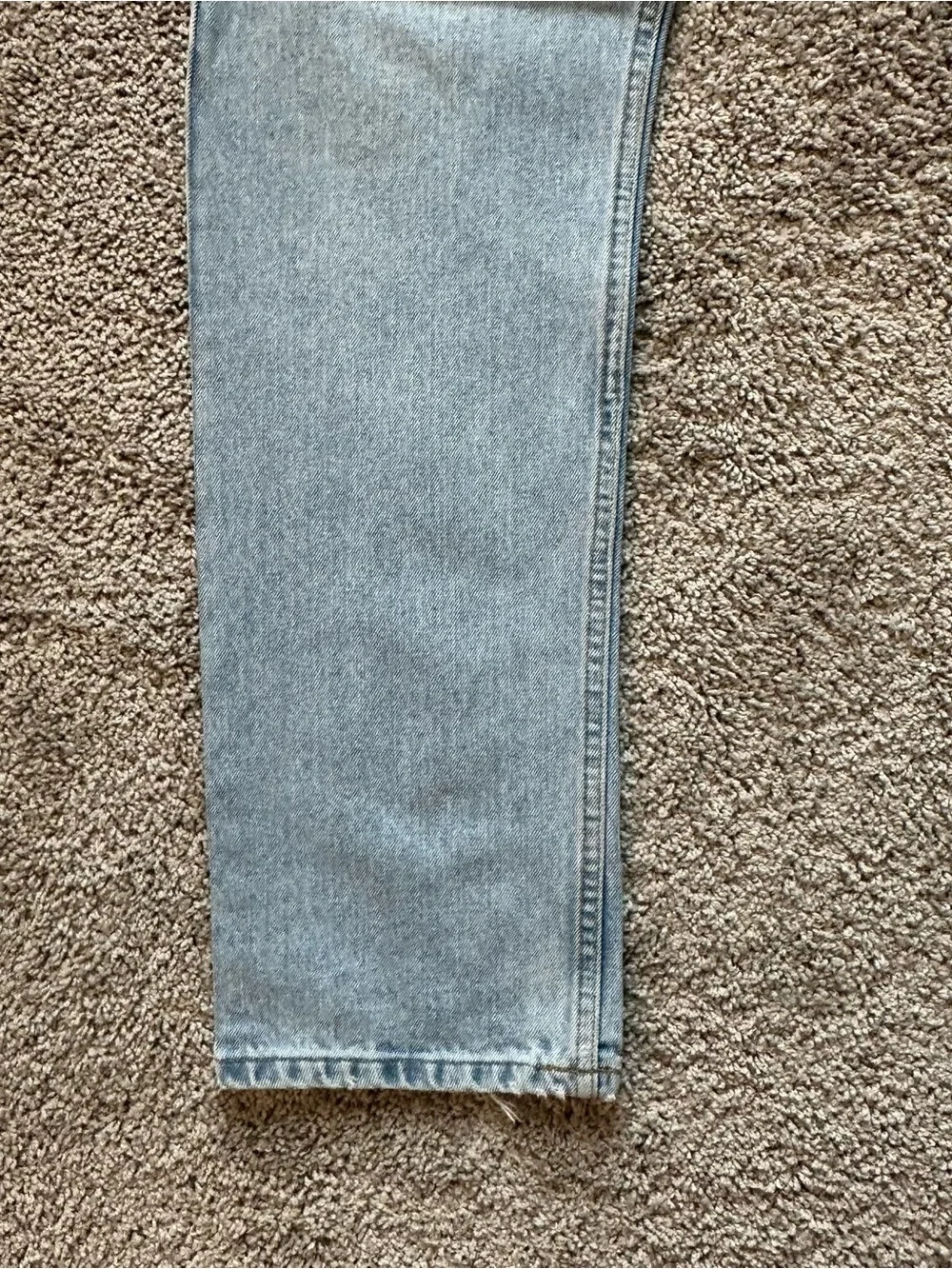 Polo by Ralph Lauren Light Blue Denim Jeans with Black Leather Patch 32x34 - Picture 8 of 16
